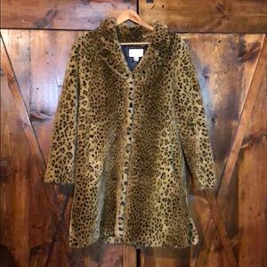 worthington leopard coat